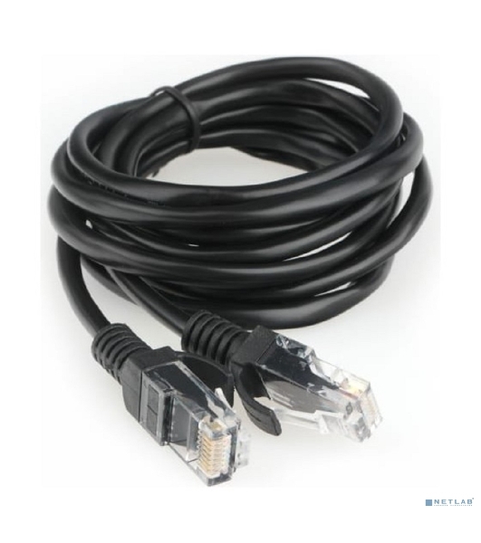 Патч-корд CCA light UTP Гарнизон PC-UTP-5e-2-BK cat.5e, 2м, литой, многожильный черный