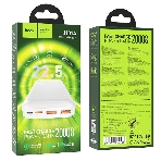 Портативный аккумулятор Hoco J101A, 20000мА·ч, 3A, белый, фото 1