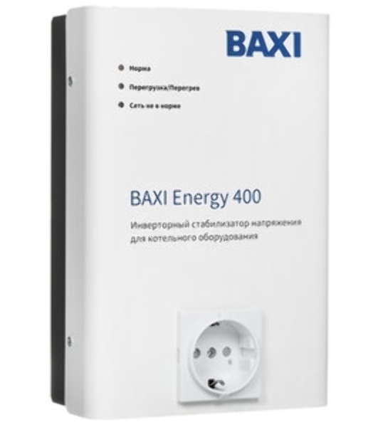 Стабилизатор инверторный для котельного оборудования Baxi Energy 400 белый/черный (НС-1215363)