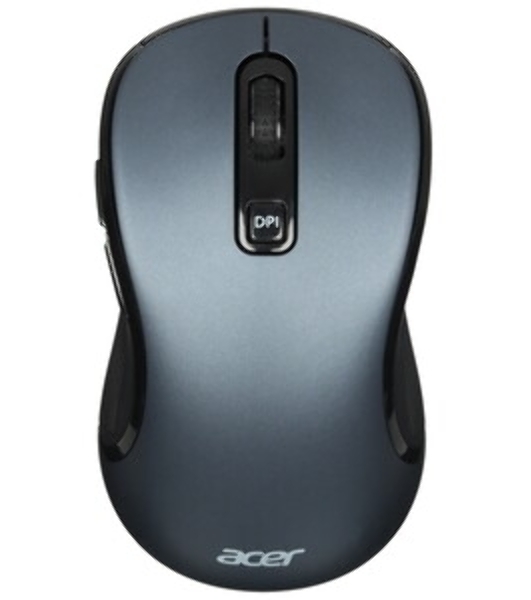 Мышь беспроводная Acer OMR306 черный/серый, 1600 dpi, радиоканал, USB, кнопки - 6