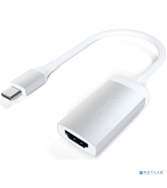 Адаптер Satechi Type-C to HDMI 4K 60HZ. Поддержка 4K/60Hz. Материал корпуса алюминий. Цвет серебряный.