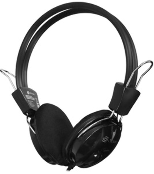 Проводные наушники Oklick HS-M200 черный, накладные, Jack 3.5 мм