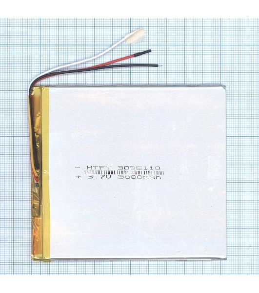 Аккумулятор Li-Pol (батарея) 3x95x110 мм 3pin 3.7V/3800mAh