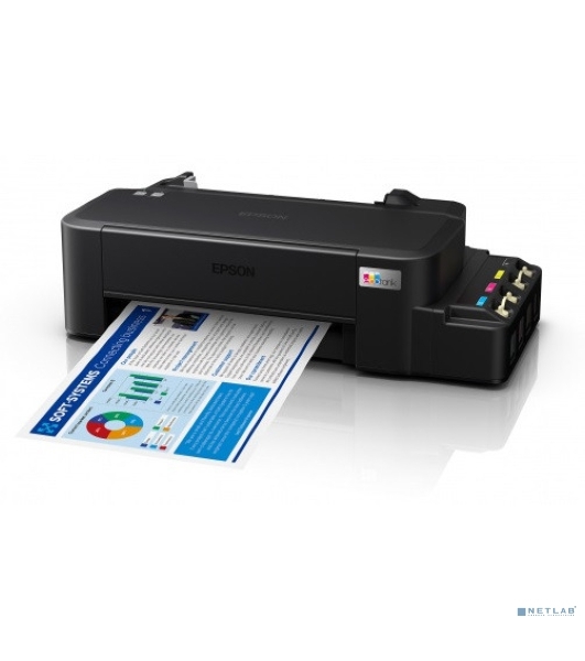 Принтер струйный Epson L121 (C11CD76414), A4, цветной, печ. до 9 стр/мин. (ч/б) до 4.8 стр/мин. (цвет), 720 x 720 dpi, USB