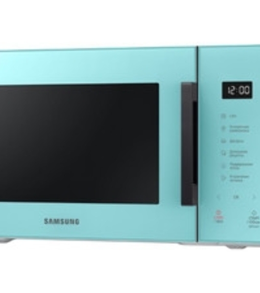 Микроволновая печь Samsung MS23T5018AN/BW голубой, 23 л, 800 Вт, переключатели - сенсор