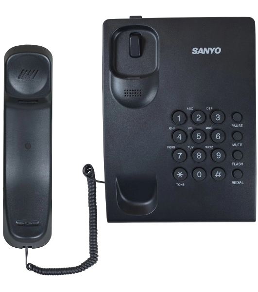 Телефон проводной SANYO RA-S204B черный