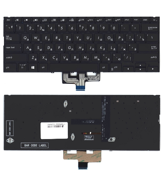 Клавиатура для ноутбука Asus Zenbook 14 UM433DA черная