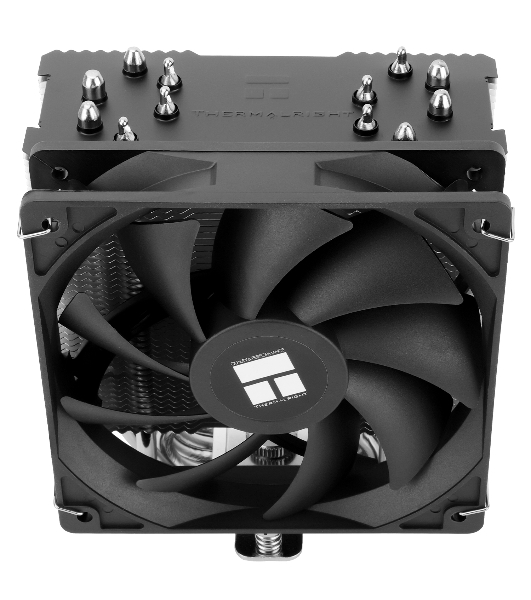 Кулер для процессора Thermalright Burst Assassin 120 SE черный/серебристый (4-pin PWM, 148мм, Al/Cu, 6x6мм, 1x120мм, 66.17CFM, 25.6dBA, 1550RPM, S: 1851/1700/1200/115X, AM5/AM4)