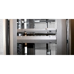 Кабельный организатор с крышкой Hyperline CMF-1U-FPL106-MCOV-RAL9005, глубина 106 мм, 19', 1U, фото5