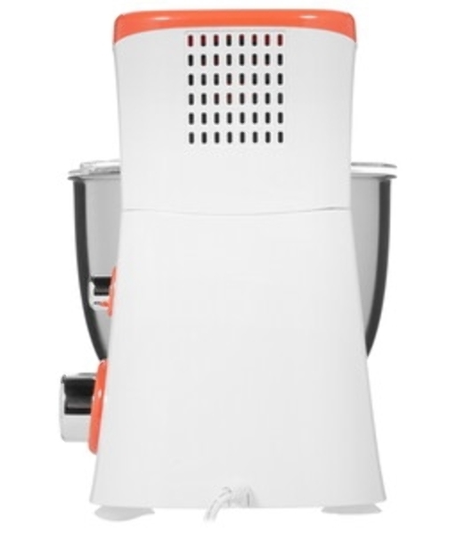 Миксер стационарный Endever Sigma-25, 1000 Вт., планетарный, многофункциональный, стальная чаша 3,5 л., регулировка скорости, белый/красный