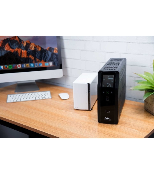 Источик бесперебойного питания APC  Back-UPS Pro BR 1200VA/720W, Sinewave,8xC13 Outlets(2 Surge & 6 batt.), AVR, LCD, Data/DSL protect, USB