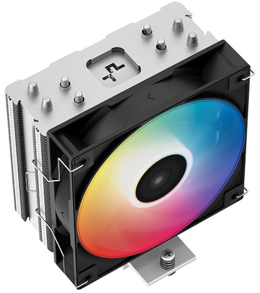 Кулер для процессора DEEPCOOL AG400 LED черный, 120 мм, алюминий/медь, 2000 об/мин, 31.6 дБ, 4 pin, 220 Вт, 150 мм