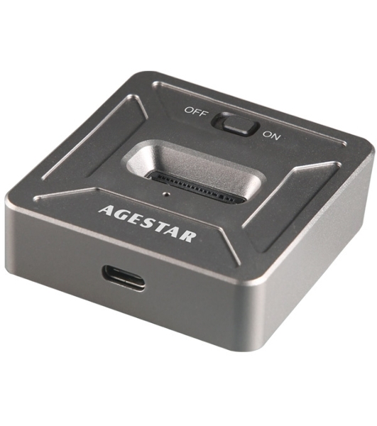 Док Станция SSD M.2 NVME AgeStar 31CBNV1C (GRAY) серый
