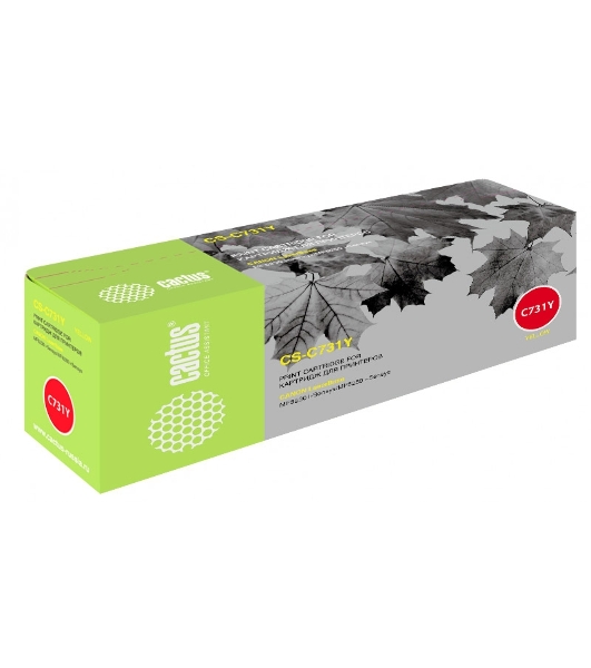 Картридж лазерный Cactus CS-C731Y желтый (1800 стр.) для Canon LaserBase MF8230 i-Sensys/MF8280 i-Sensys