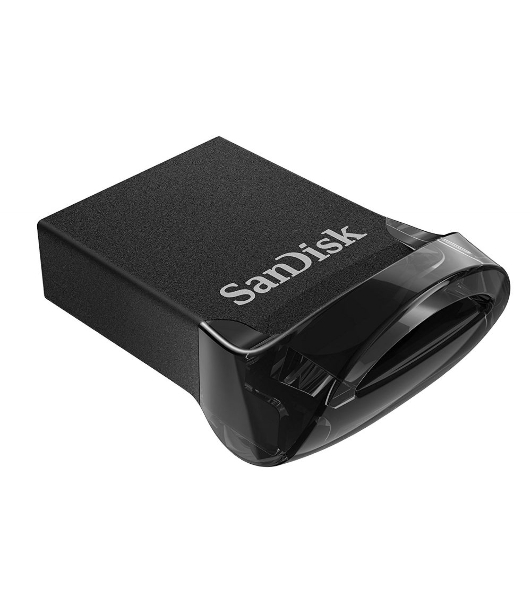 Флешка USB Sandisk CZ430 Ultra Fit (SDCZ430-032G-G46), 32Gb, USB 3.1, R/W 130/40, черный