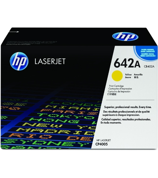 Картридж лазерный HP CB402A желтый CP4005
