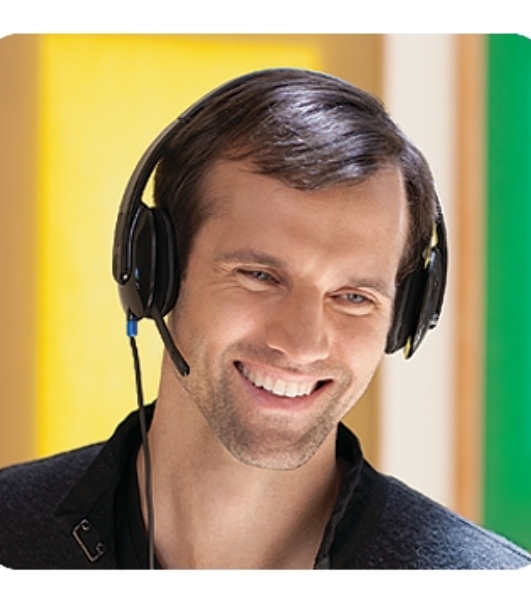 Гарнитура Logitech USB Headset H540 чёрный, проводная, USB