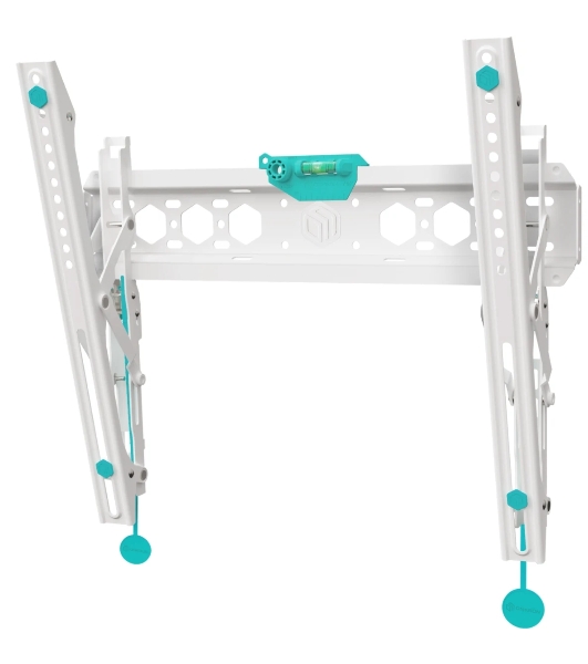Кронштейн ONKRON TM5W/32-65'' макс 400*400 наклон +12º от стены: 35-145мм, макс вес 68,2кг, встр уровень, белый