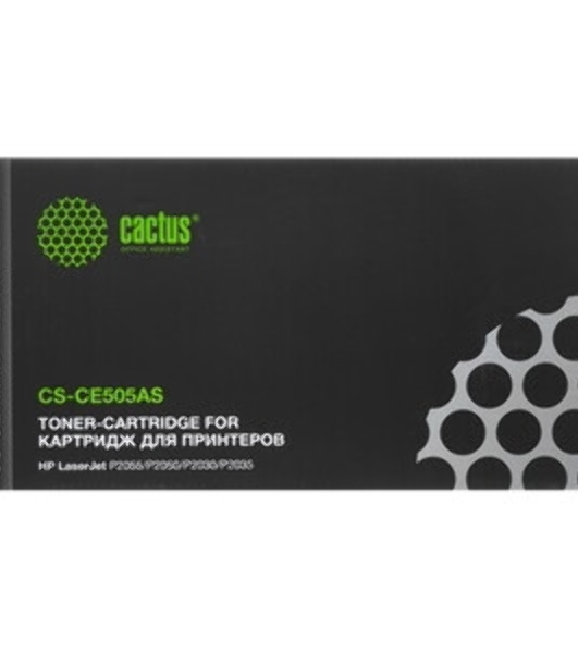 Картридж лазерный Cactus CS-CE505AS черный (2300 стр.) для HP LJ P2055/P2035