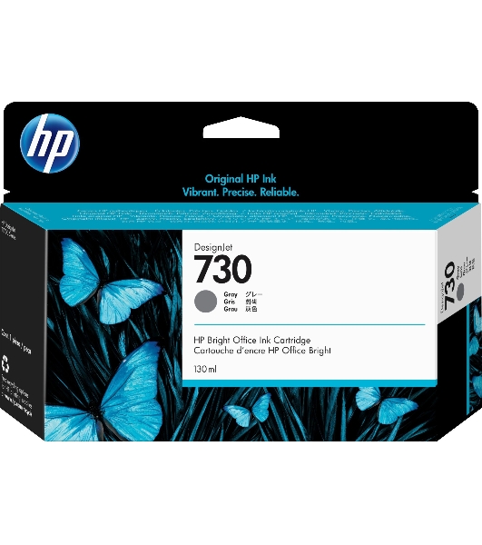 Картридж струйный HP 730 для HP DesignJet T1700, 130 мл, серый