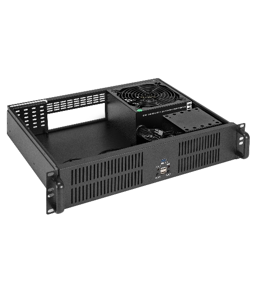 Серверный корпус ExeGate Pro 2U350-33 (RM 19', высота 2U, глубина 350, БП 500PAS, 2хUSB+1х USB3.0)