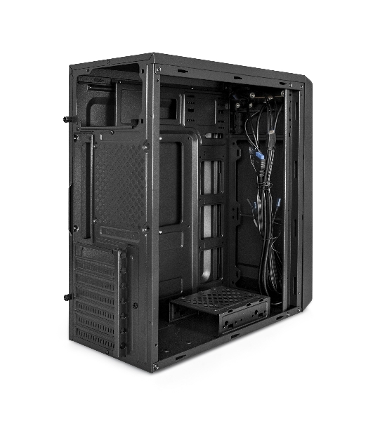 Компьютерный корпус Miditower ExeGate XP-332UC-XP400 (ATX, XP400 с вент. 12см, 2хUSB 3.0/1хTypeC, аудио, черный)