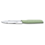 Нож кухонный Victorinox Swiss Modern (6.9006.1042) стальной разделочный лезв.100мм прямая заточка зеленый, фото2