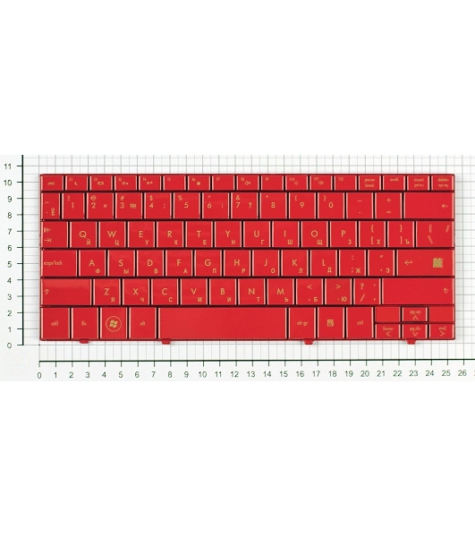 Клавиатура для ноутбука HP mini 700 1000 1100 красная