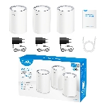 Wi-Fi Mesh-система/AX3000 Wi-Fi 6 Mesh 2.5G Solution 3-Pack, Dual-Band, Chipset MT7981BA+MT7976CN+RTL8221B, 802.11ax/ac/a/b/g/n, 2402Mbps at 5GHz + 574Mbps at 2.4GHz, 2.5G WAN+GE LAN, 5 internal antennas, MU-MIMO, DDNS, Zerotier/Wireguard/OpenVPN/IPSec/L2TP/PPTP VPN, DNS over Cloudflare/Google/Quad9, IPv6, Seamless Roaming, WPA3, TR069/TR098/TR111/TR181,easyMesh R3 Optional, Ver 2.0, Cudy Mesh, Cudy APP, фото5