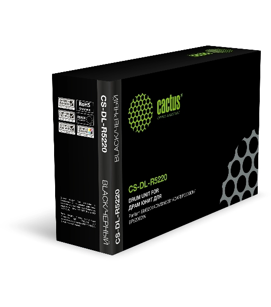 Блок фотобарабана Cactus CS-DL-R5220 DL-R5220 черный ч/б:30000стр. для BM5201ADN/BM5201ADW/BP5200DN/BP5200DW Pantum