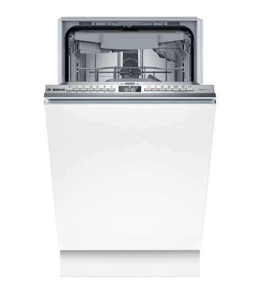Встраиваемая посудомоечная машина Bosch SPV4EMX10E, серебристый, 44.8 см, 10 компл., 44 дБ, класс C
