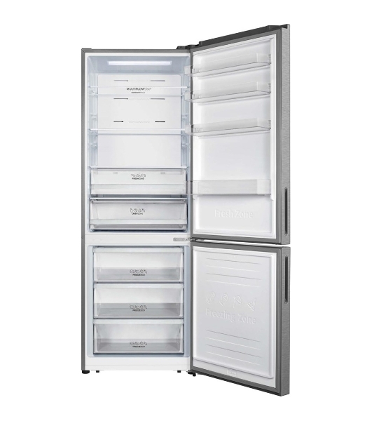 Холодильник Gorenje NRK720EAXL4 серый двухкамерный 347/109л морозилка снизу, No Frost