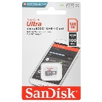 Флеш карта microSDXC 128GB SanDisk Ultra Class 10, UHS-I, R 100 МБ/с, SDSQUNR-128G-GN3MN адаптер на SD, фото6