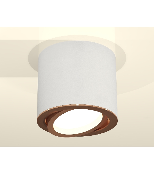 Светильник Ambrella Light XS7401005 SWH/PPG белый песок/золото розовое полированное MR16 GU5.3 (C7401, N7005)
