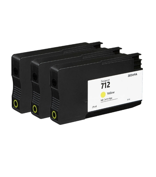 Картридж струйный HP 712 3ED79A желтый x3упак. (29мл) для HP DJ Т230/630