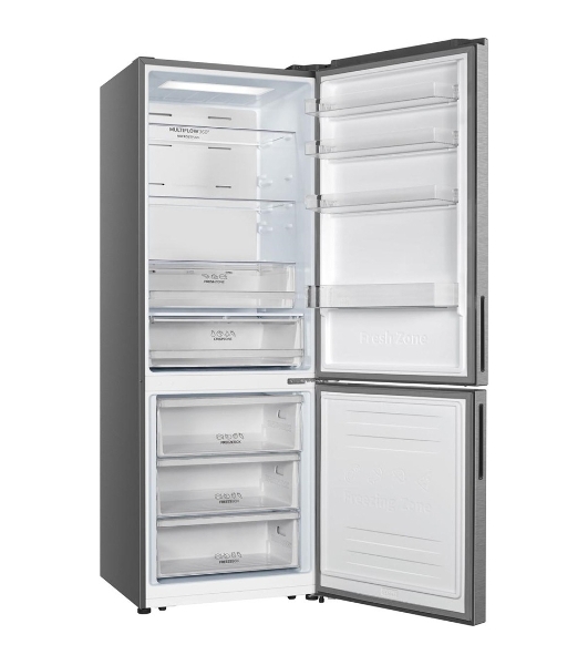 Холодильник Gorenje NRK720EAXL4 серый двухкамерный 347/109л морозилка снизу, No Frost
