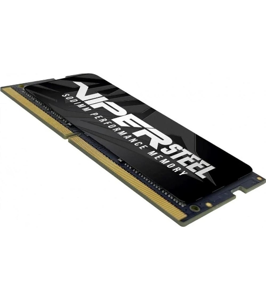 Оперативная память Patriot Viper Steel, DDR4, 8GB (1x8GB), 3200MHz, CL22, с радиатором, черный, SO-DIMM