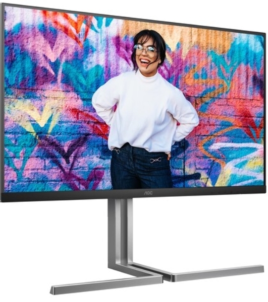 Монитор 31.5' AOC U32U3CV IPS 3840x2160, 60 Гц, 4 мс, 16:9, 400 кд/м², 2xHDMI 2.0, DP 1.4, USB-C, 3.5 Jack, USB Hub (4x USB 3.2), динамики (2x3 Вт), HDR10, Adaptive-Sync, черный