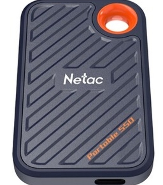 Внешний SSD Netac ZX20, 2TB, USB 3.2 Gen 2x2 Type-C, R/W 2000/1800, черный
