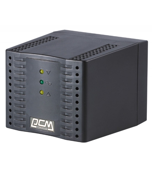 Стабилизатор напряжения Powercom TCA-2000 1000Вт 2000ВА черный