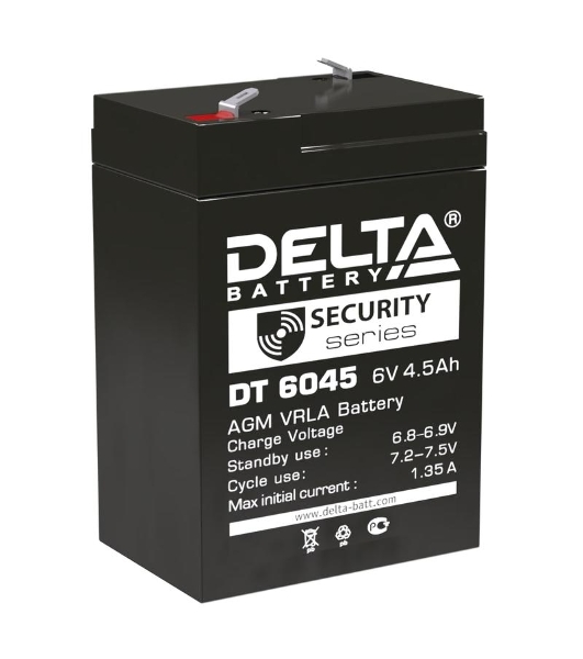 Батарея для ИБП Delta DT 6045 (6V, 4.5Ah)