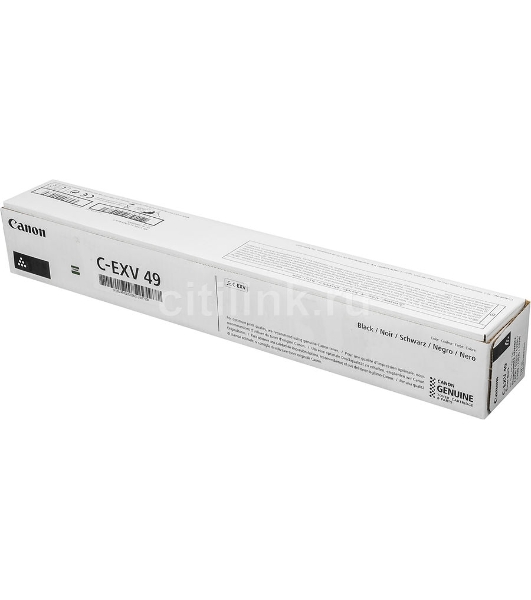 Картридж лазерный Canon C-EXV49BK (8524B002) черный (36 000 стр) для Canon imageRUNNER ADVANCE серий C3300, C3500, DX C3700, DX C3800