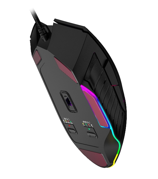 Мышь проводная A4Tech Bloody W95 Max черный, 12000 dpi, USB, кнопки - 10