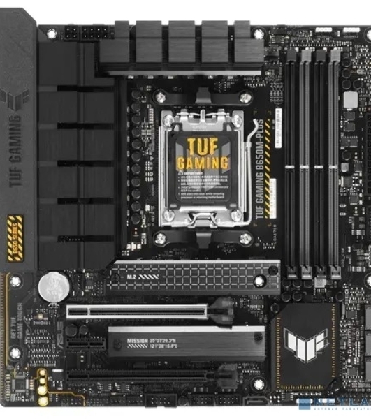 Материнская плата ASUS TUF GAMING B650M-PLUS, AM5, AMD B650, 4xDDR5, 4xSATA, 2xM.2, 1xPCIe 4.0 x16, 1xPCIe 4.0 x4, 1xDP, 1xHDMI, 1x 2.5Gb LAN, 4xUSB-A 3.2 Gen 2, 1xUSB-A 3.2 Gen 1, 1xUSB-C 3.2 Gen 2x2, 5x3.5 мм, 7.1, mATX