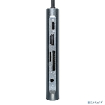 USB-концентратор ExeGate EX293985RUS DUB-31C/MAX (кабель-адаптер USB Type-C --> 3xUSB3.0 + Card Reader + PD 100W + HDMI 4K@30Hz + VGA + Audio + Lan RJ45 10/100/1000Mb, Plug&Play, серый), фото9