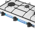 Плита настольная газовая Centek CT-1522 белый, 1.7 кВт, газ, конфорки - 3, эмаль, поворотные переключатели, фото7