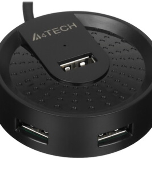 Разветвитель USB 2.0 A4Tech HUB-20 4порт. черный