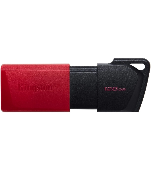 Флешка USB Kingston DataTraveler Exodia M (DTXM/128Gb), 128Gb, USB 3.2 Gen 1, R/W 150/60, черный/красный