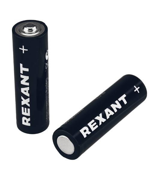 Батарейка алкалиновая Rexant AA/LR6 пальчиковая 1,5В блистер 12 шт.