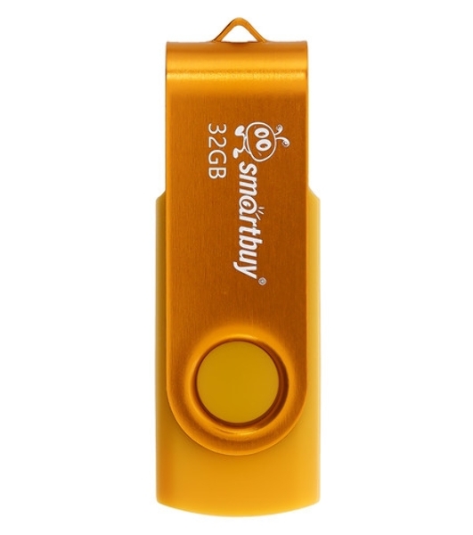 Флешка USB Smartbuy Twist Yellow (SB032Gb2TWY), 32Gb, USB 2.0, R/W 15/12, желтый